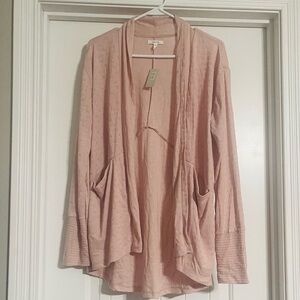 Maurices Blush Pink Open-Front Cardigan